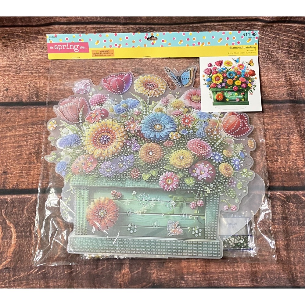 Spring Flowerpot Acrylic Standing Diamond Painting Kit Hobby Lobby